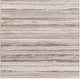 preview thumbnail 16 of 23, Ajax Modern Striped Area Rug 6'7" Square - Grey/Cream
