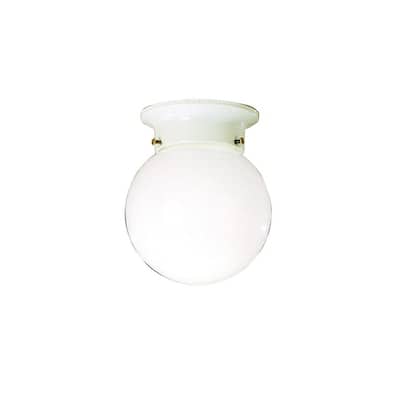 Kichler 216-SINGLE 1 Light Flush Mount Globe Shaped Ceiling Fixture -