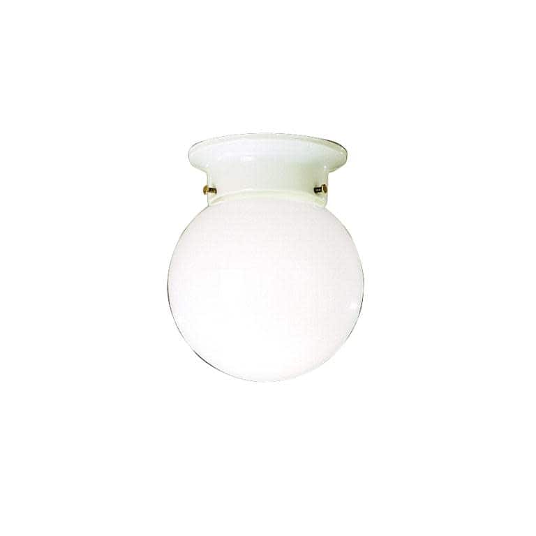 Kichler 216-SINGLE 1 Light Flush Mount Globe Shaped Ceiling Fixture -