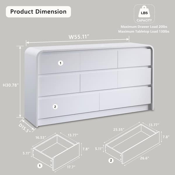 long dresser dimensions Morrison Wide Dresser Dimensions & Drawings