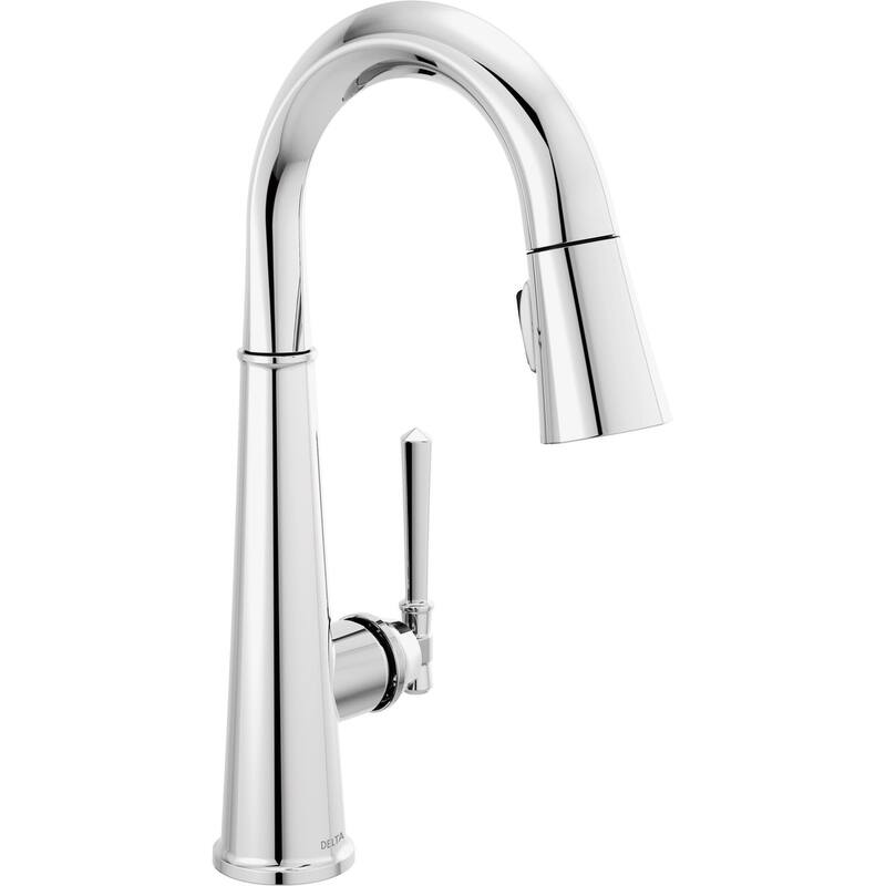 Delta Emmeline 1.8 GPM Single Hole Pull Down Bar/Prep Faucet with
