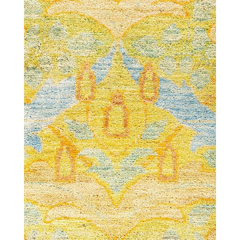 Contemporary Overdyed Wool Hand Knotted Area Rug - 9' 1" x 11' 9"