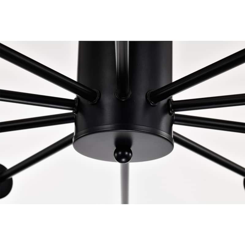 Pimlin 10-Light Baton Style Semi-Flush Mount Ceiling Lamp