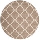 preview thumbnail 125 of 145, SAFAVIEH Hudson Shag Ariola Trellis 2-inch Thick Rug 5'3" Round - Beige/Ivory
