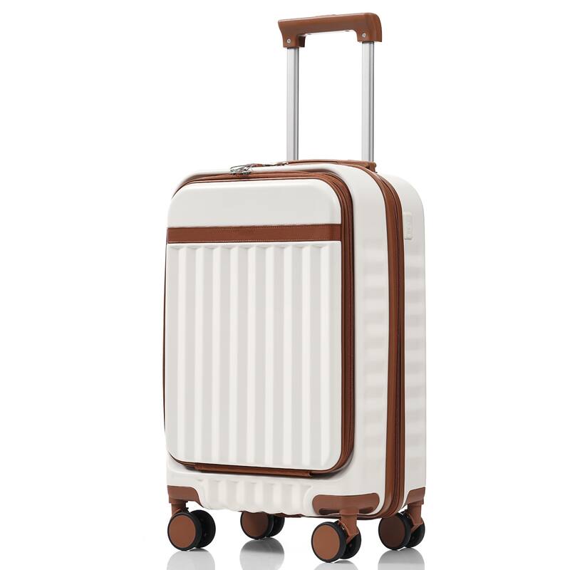 Luggage Set of Three, ABS Hard Shell Luggage with Spinner Wheels