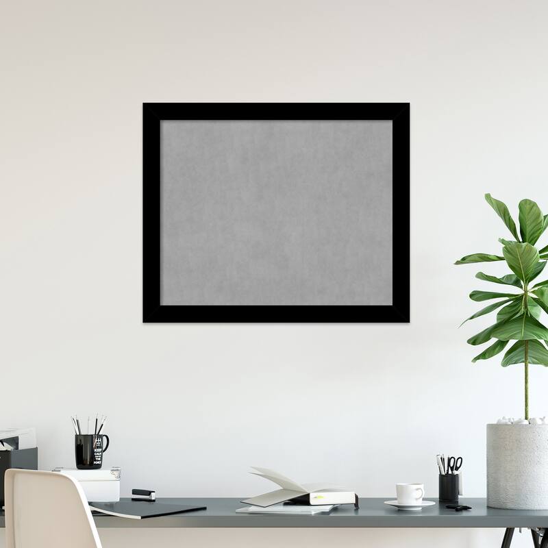 Amanti Art Basic Black Framed Magnetic Board