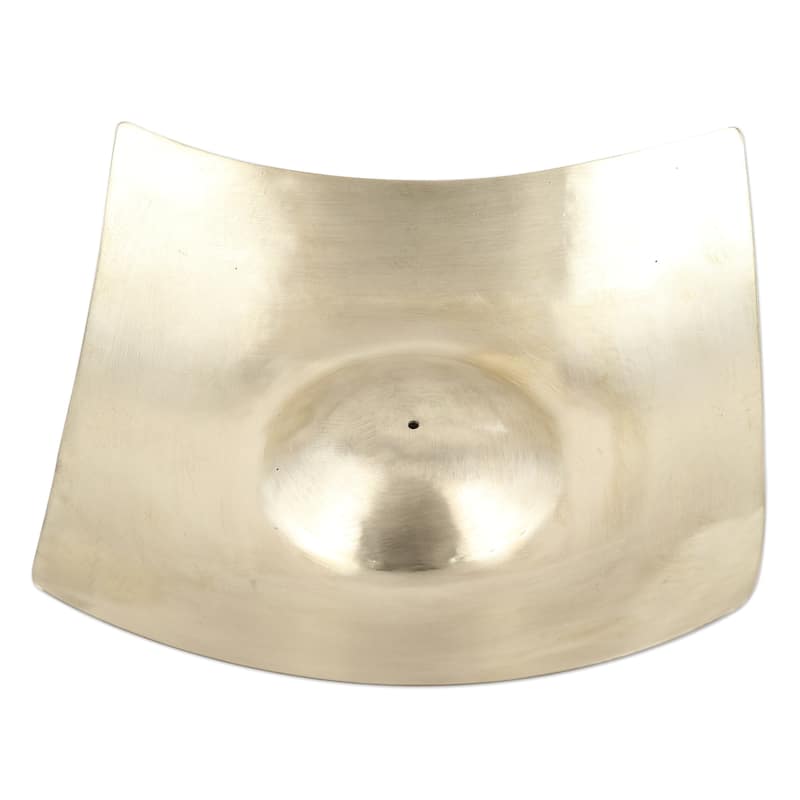 Novica Handmade Ashes To Ashes Brass Incense Holder