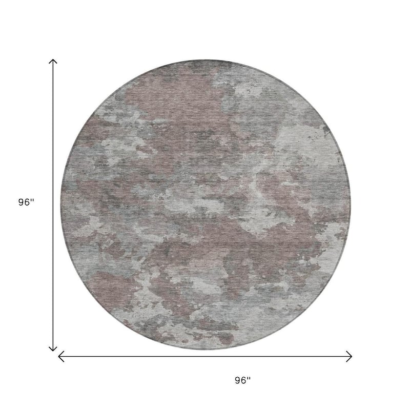 HomeRoots Abstract Transitional Rectangle Outdoor Rug