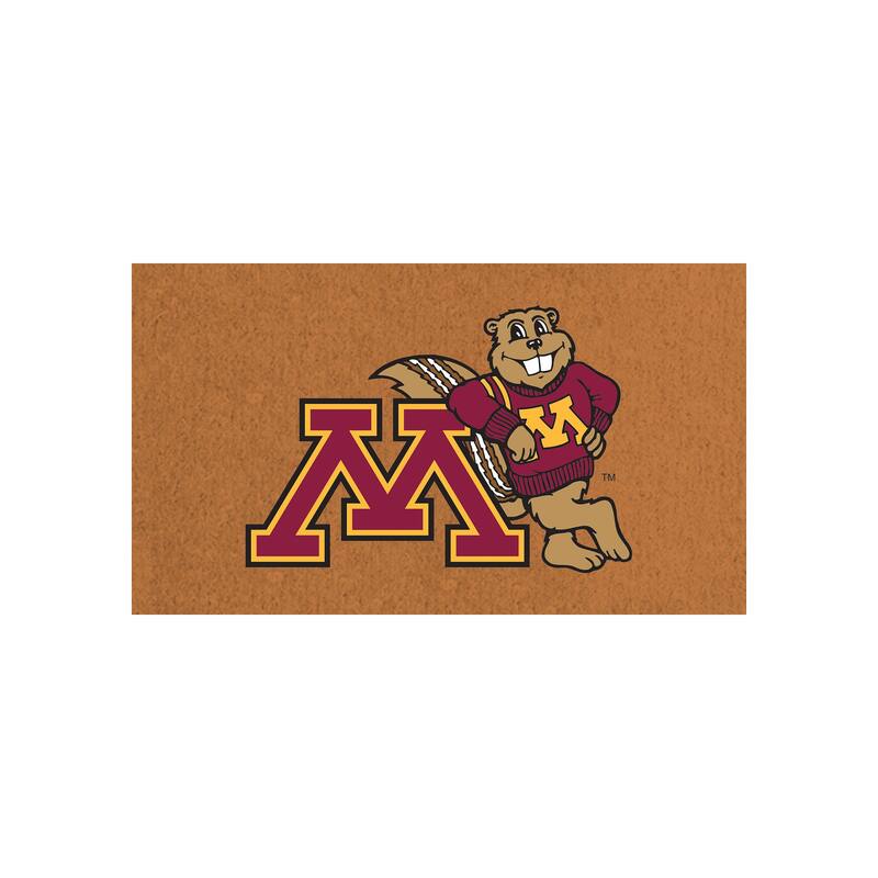 University of Minnesota Full Color Indoor/Outdoor Coir Mat - 28" x 16"