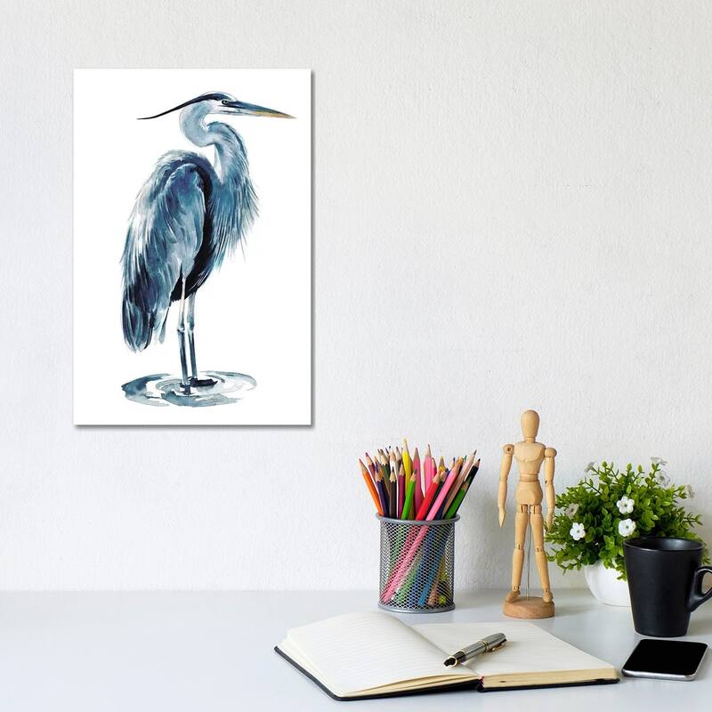 iCanvas "Blue Heron I" by Jennifer Paxton Parker Canvas Print - 12x8x0.75