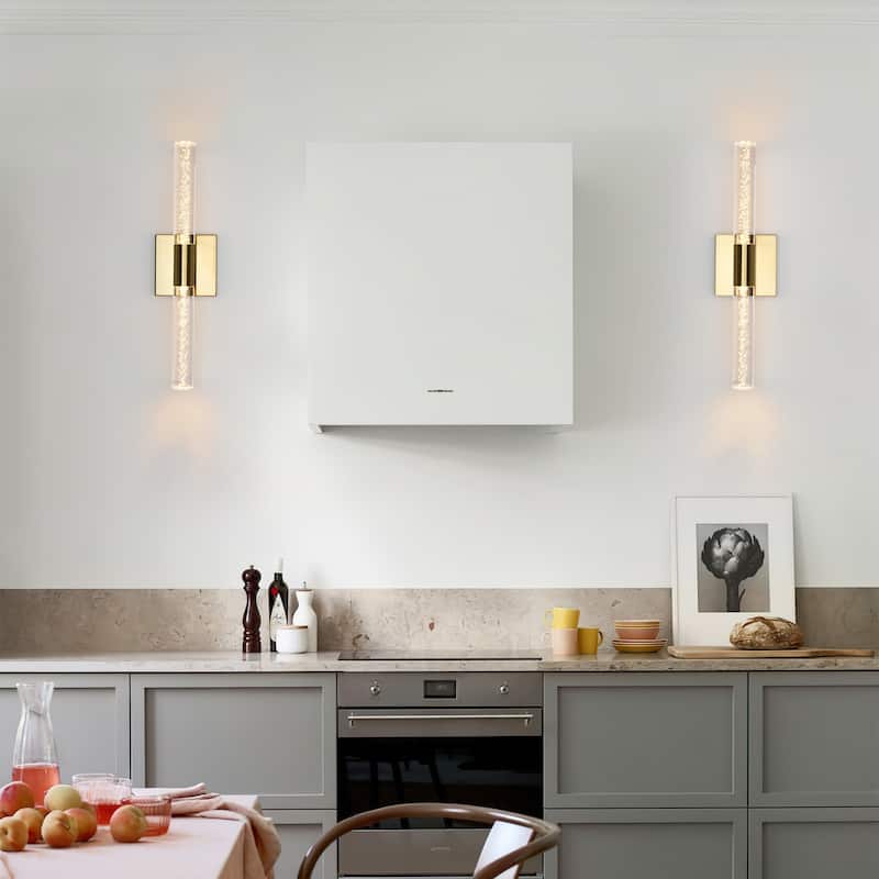 Starsky 2-Light 3000K Integrated LED Vanity Light Modern Linear Wall Sconce