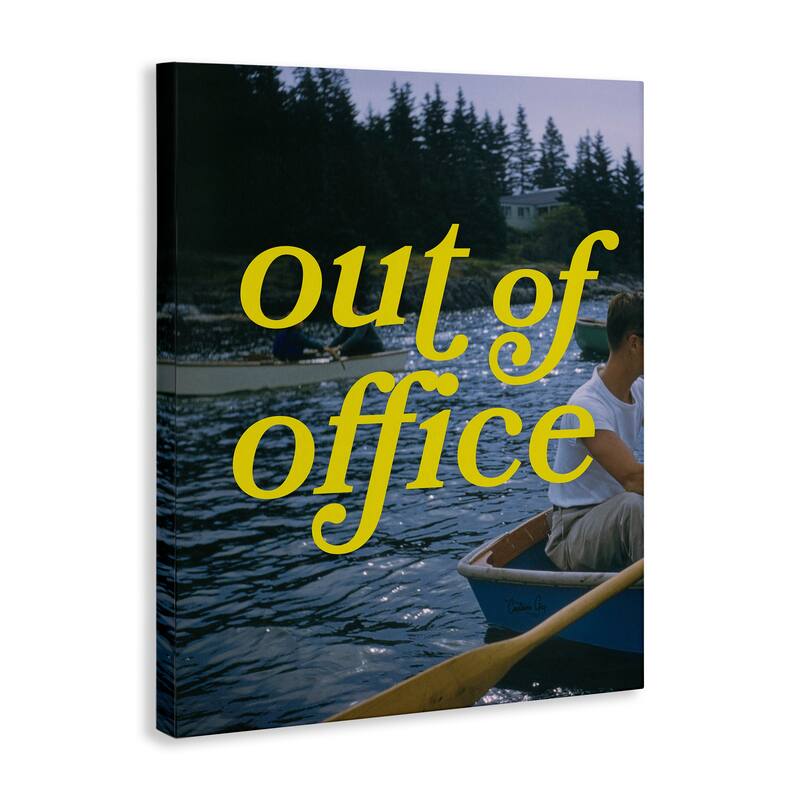 Stupell Out of Office Lake View Canvas Wall Art Design By Victoria Barnes