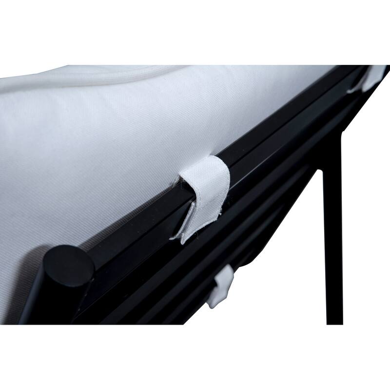 NADAAL STUDIOS Varyn Outdoor Accent Chair, Stainless Steel Frame and Olefin Upholstery, Speckled Charcoal