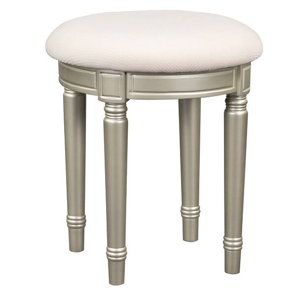 43" Dressing Table Set with Mirrored Drawers and Stool, Tri-fold Mirror -  Bed Bath & Beyond - 41014532