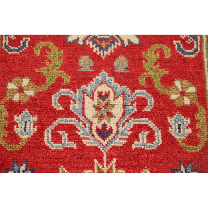 Kazak Oriental Runner Rug Hand-Knotted Wool Carpet - 2'1" x 9'11"