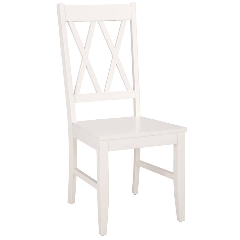SAFAVIEH HOME Yana Double X-Back Side Chair - 18"W x 22"D x 39"H
