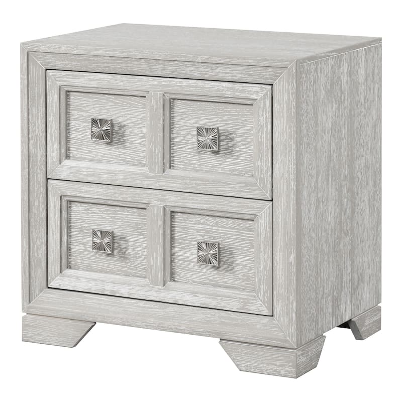 Furniture of America Jupiter 3-Piece Light Grey Wood Panel Bedroom Set