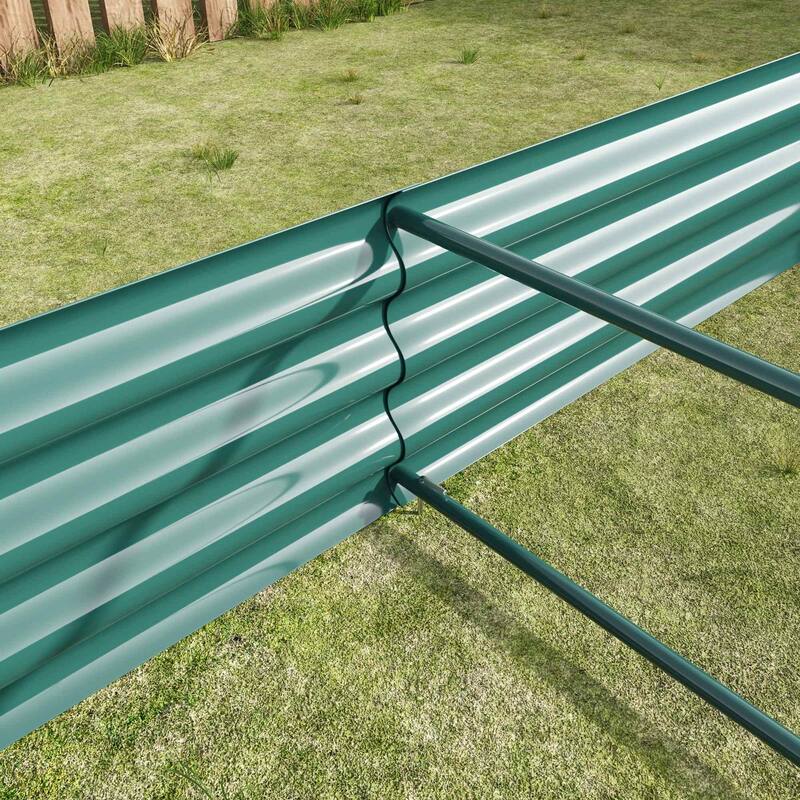 Metal Raised Garden Bed Planter Box for Outdoor Gardening