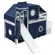 preview thumbnail 10 of 32, Twin Loft Bed with Tent & Tower, Castle Design, Blue, Fun & Spacious
