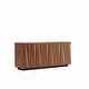 preview thumbnail 6 of 9, 60"Mid Century Sideboard Buffet Cabinet with 3D Doors,Kitchen Storage Cabinet Credenza with 4 Doors and 2 Shelves
