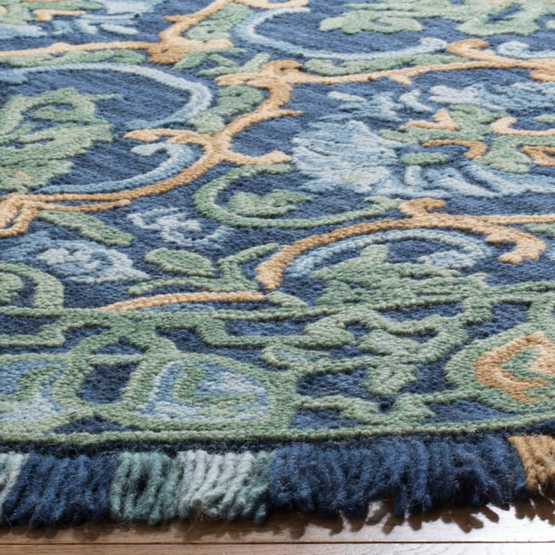 SAFAVIEH Handmade Blossom Parthenia Floral Wool Rug