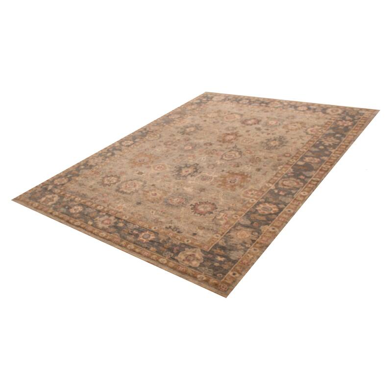 ECARPETGALLERY Hand-knotted Jules Serapi Grey Wool Rug - 10'0 x 13'7