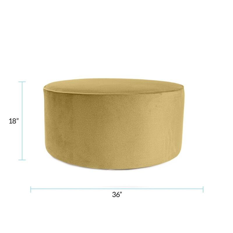 Universal 36" Round Ottoman Qivuit Green