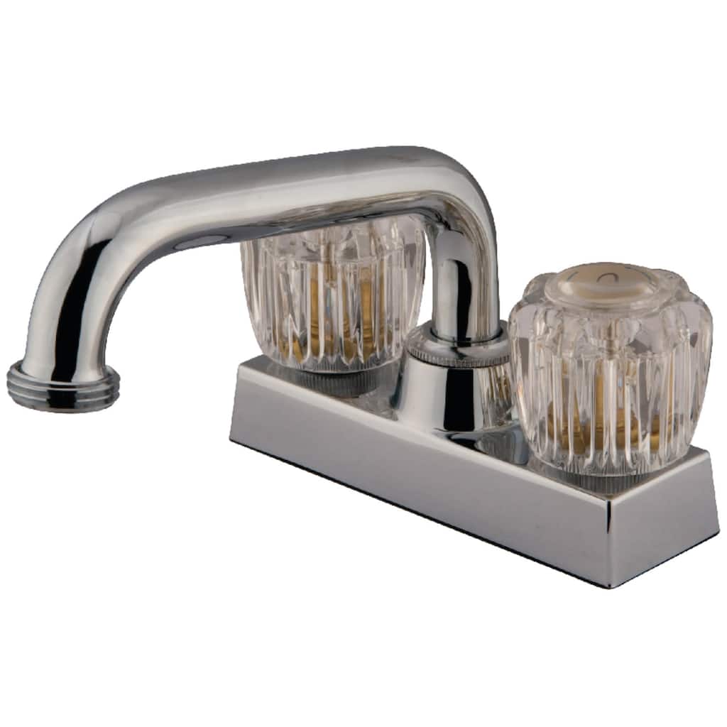 Kingston Brass Centerset Laundry Faucet with Acrylic Knob Handles