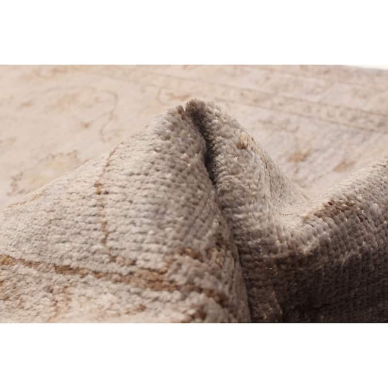 ECARPETGALLERY Hand-knotted Vibrance Grey Wool Rug - 2'5 x 9'8