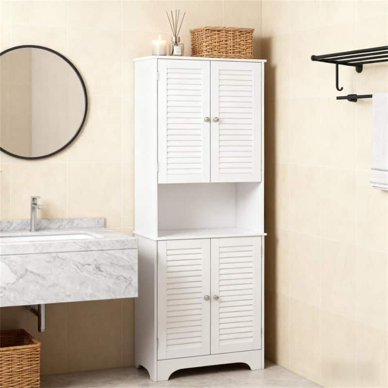 Space-Saving Design, Tall Narrow Bathroom Storage Cabinet