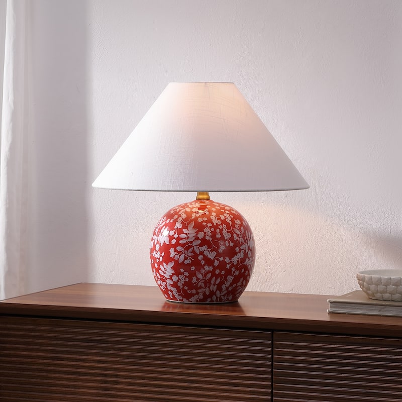 Felice 17.25" Ceramic Globe LED Table Lamp, By JONATHAN Y