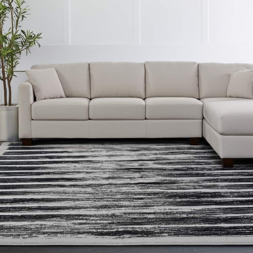 HomeRoots Abstract Bohemian Runner Area Rug