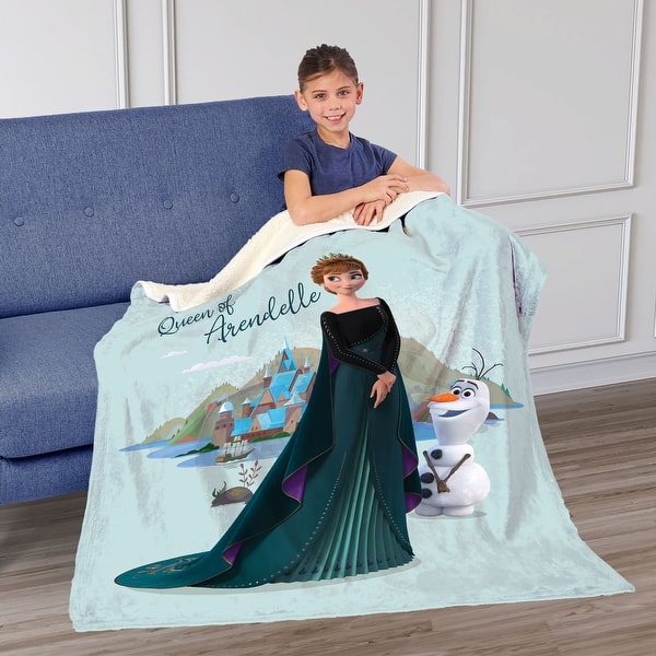 Disney Frozen Silk Touch Sherpa Throw Blanket Bed Bath Beyond