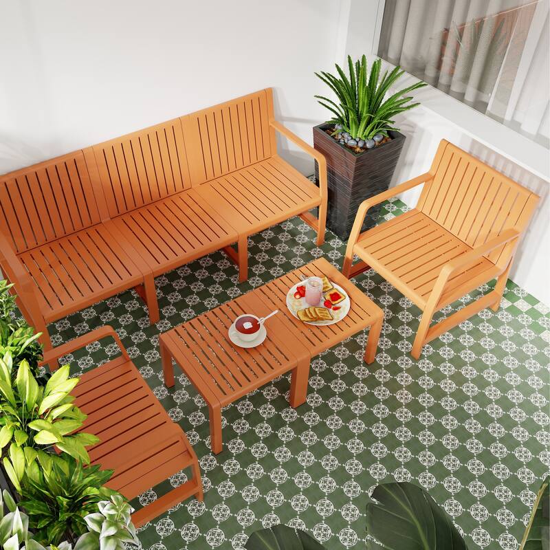 Malwee Indoor/Outdoor Furniture Chair Set with Table, All-Weather UV Resistant PP Material, for Garden, Balcony & Living Room