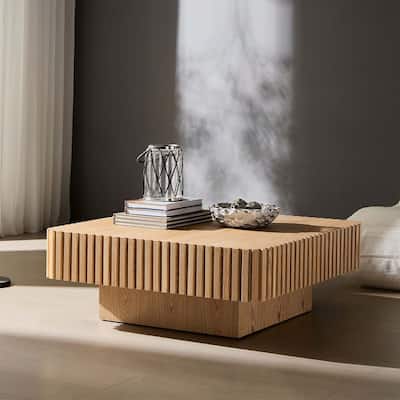 Modern Handcrafted Square Coffee Table for Living Room