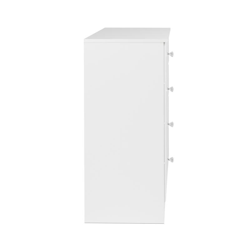 Prepac Astrid 4 Drawer Dresser for Bedroom, Chest of Drawers, Bedroom Furniture, Clothes Storage and Organizer