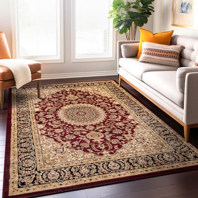 World Rug Gallery Traditional Oriental Medallion Area Rug