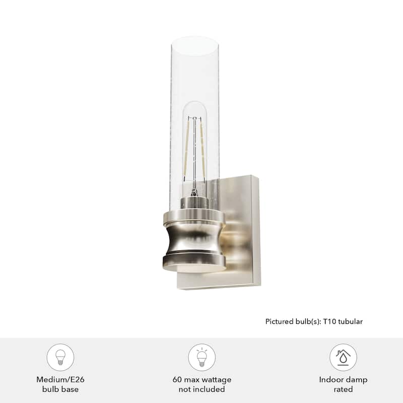 Hunter Lenlock 1 Light Wall Sconce - Glam, Contemporary - Damp Rated!