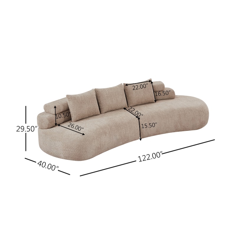 Christopher Knight Home - Compressed Modern Upholstered Modular Sectional Sofa