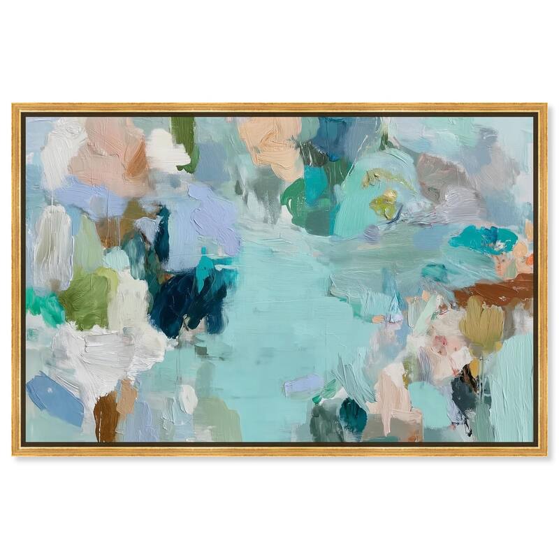 Layers of Feeling I Canvas by Art Remedy - Gold - 15" x 10"