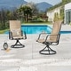preview thumbnail 6 of 21, PATIO FESTIVAL Outdoor Swivel Metal Dining Chair (2-Pack)