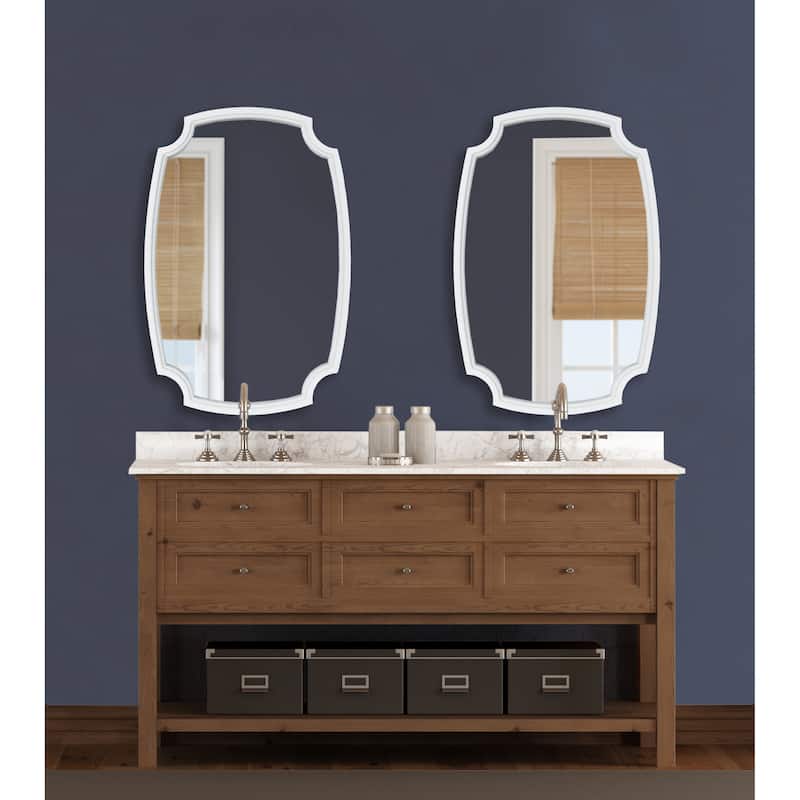 Kate and Laurel Orianne Wood Framed Wall Mirror