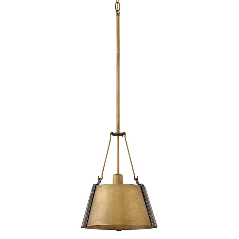 Hinkley Lighting Cartwright Single Light 11-1/2" Wide Pendant - Rustic Brass