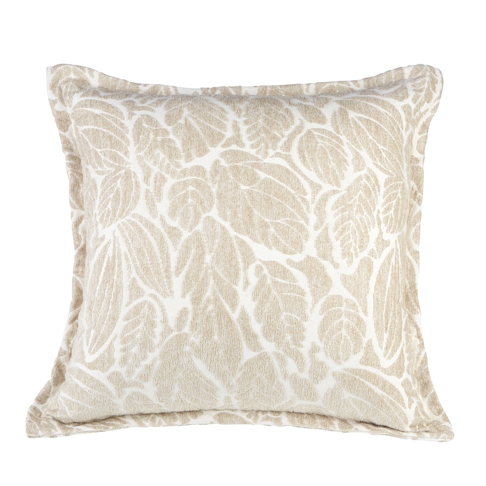 Klear Vu Katelyn Chenille Textured Decorative Toss Pillow Covers 20" x 20" (Set of 2)