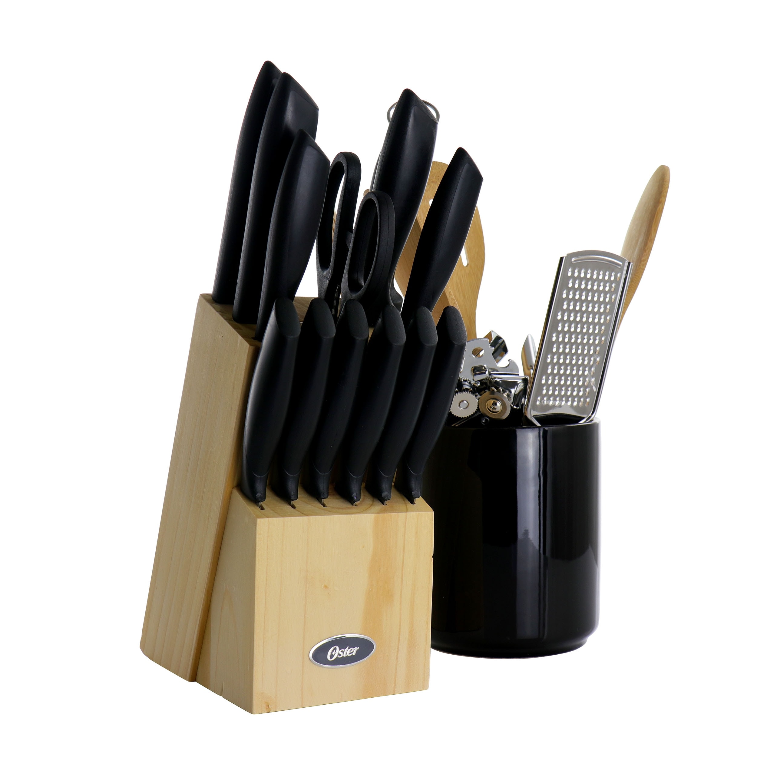 Daku Series 5-piece Ceramic Coated Stainless Steel Black Knife Set