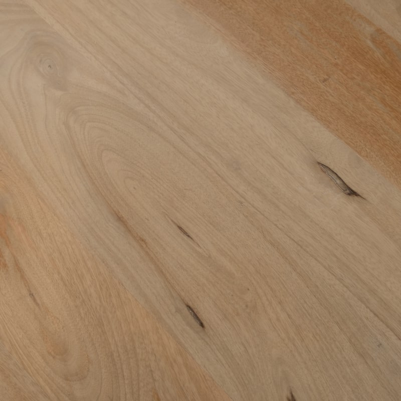 Round Natural Wood Coffee Table Modern Design Solid Cylindrical Legs