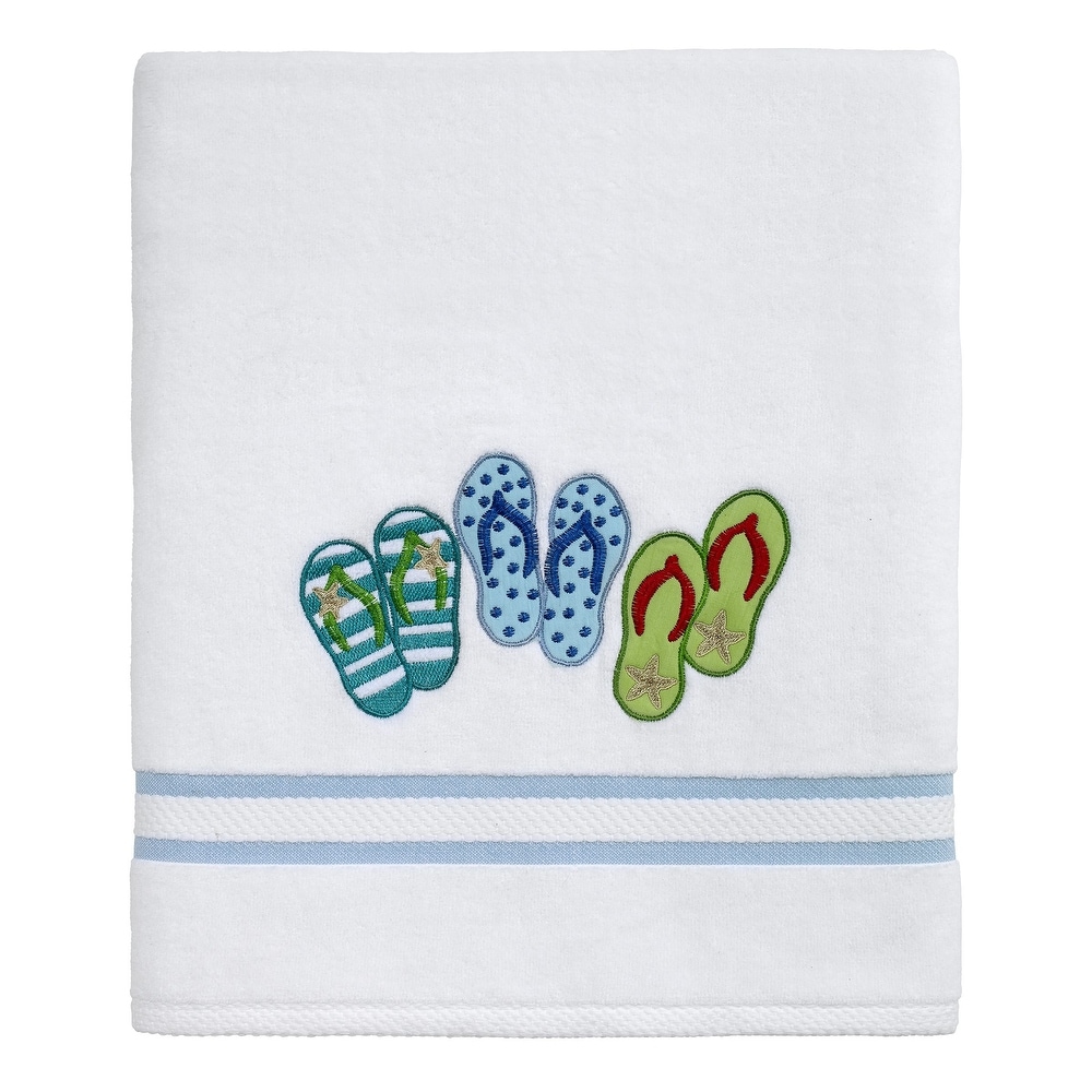 White Embroidered Avanti Linens Towels Bed Bath Beyond