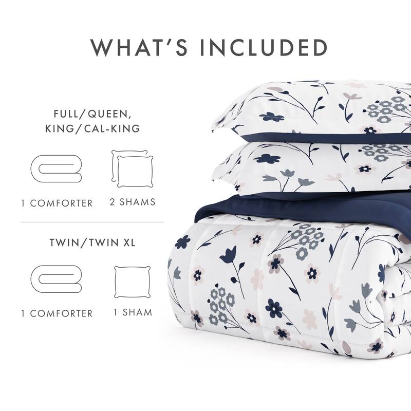 Becky Cameron Premium Forget Me Not Reversible Comforter Set