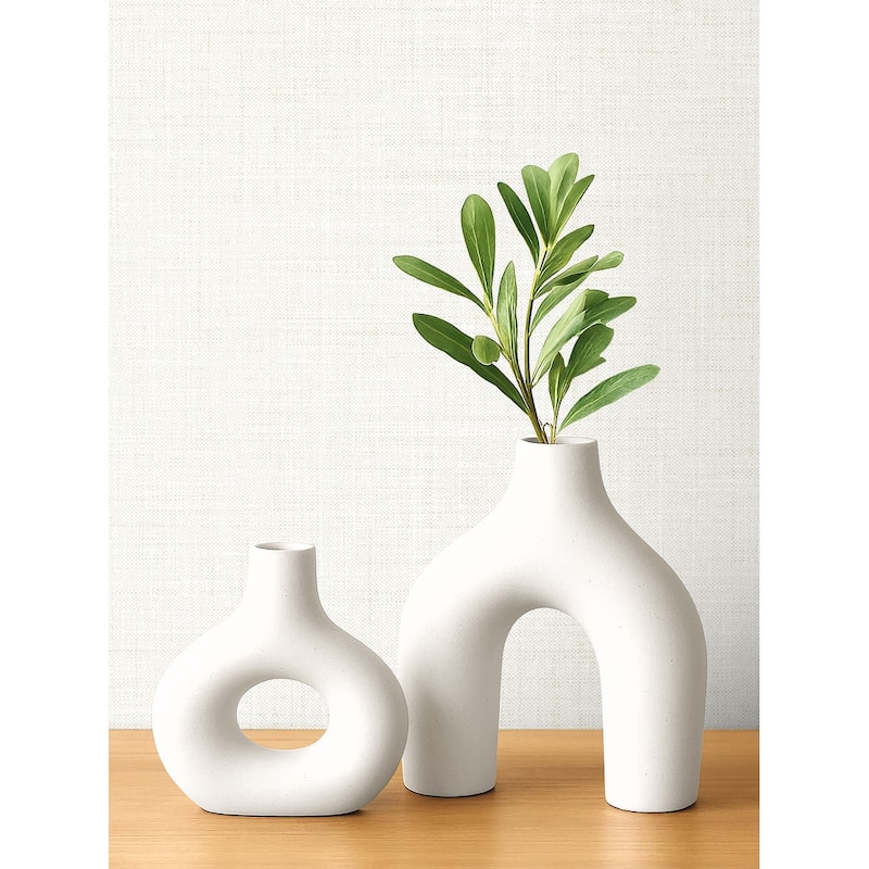 Seabrook Designs Vespia Faux Non-Woven Unpasted Wallpaper