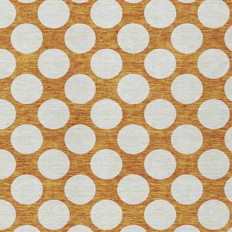 HomeRoots Polka Dot Transitional Rectangle Outdoor Rug